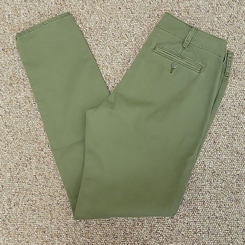 Denim and Supply Ralph Lauren army green straight leg cotton pants women's sz 27